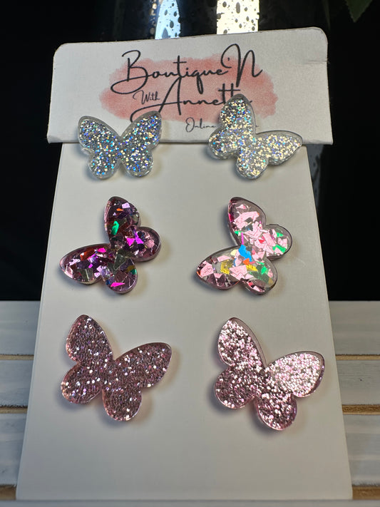 Spring Butterfly Studs
