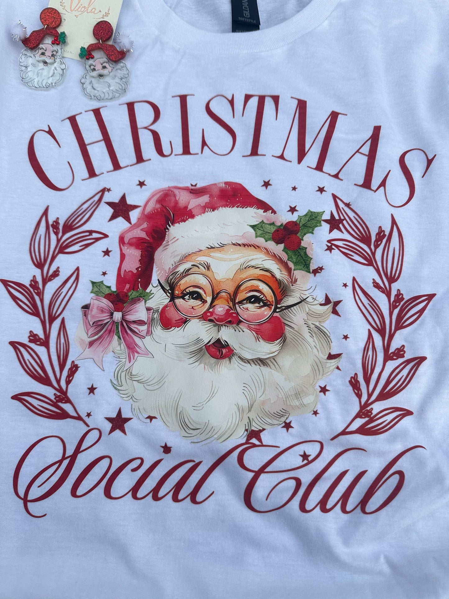 Red Santa Short Sleeve Shirt