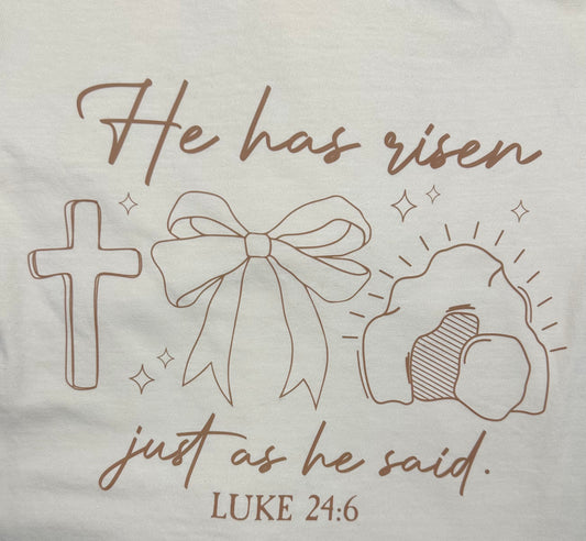 He has Risen tomb