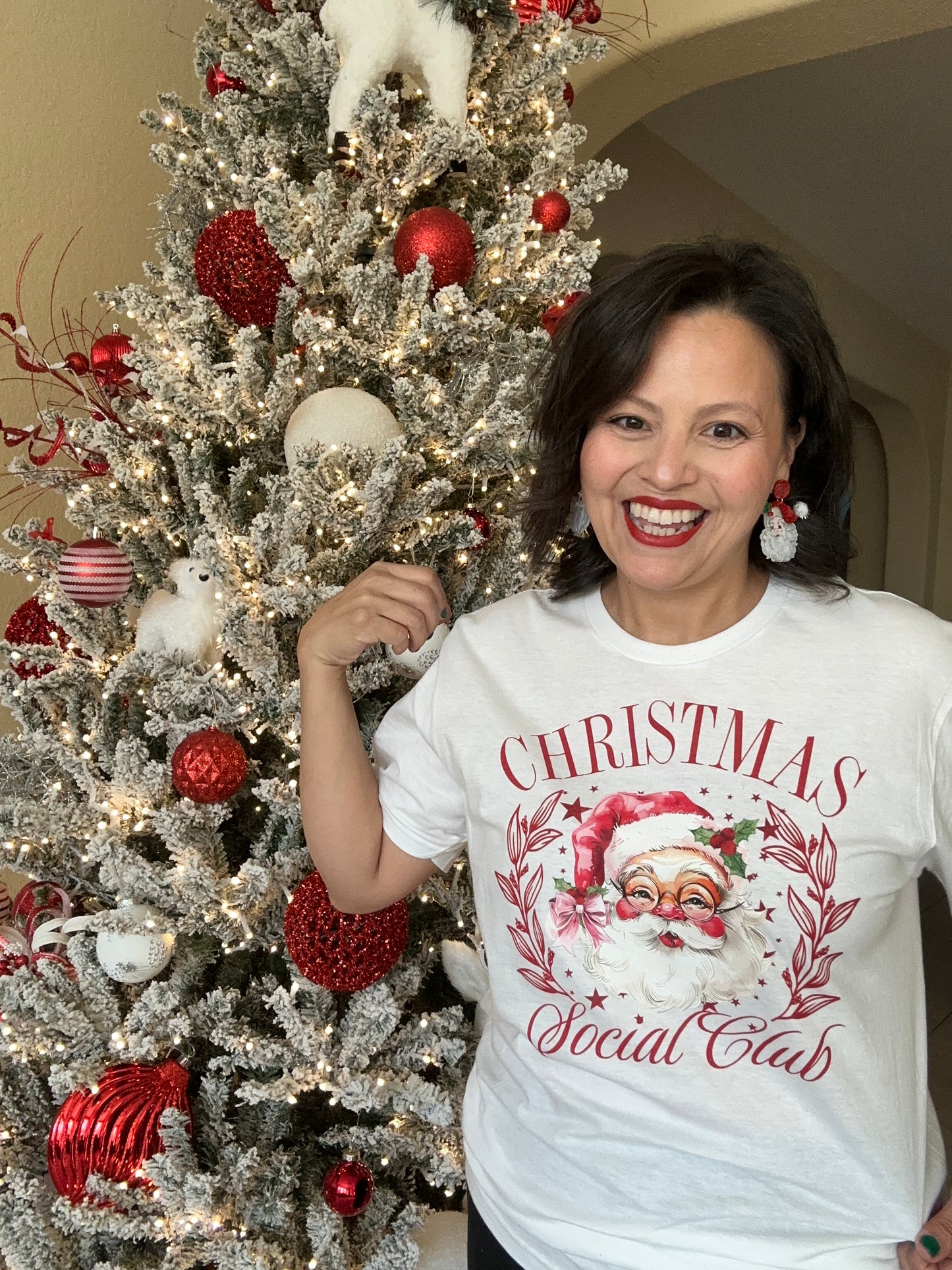 Red Santa Short Sleeve Shirt