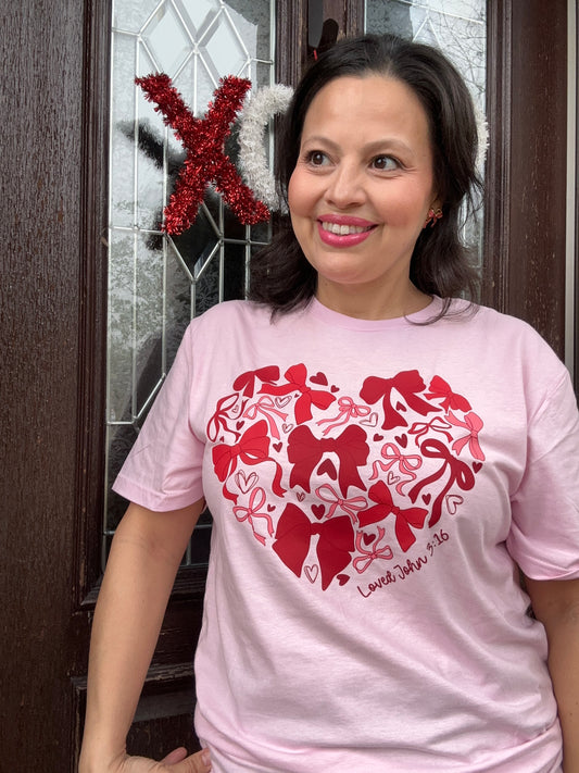 Pink Bow Heart shirt