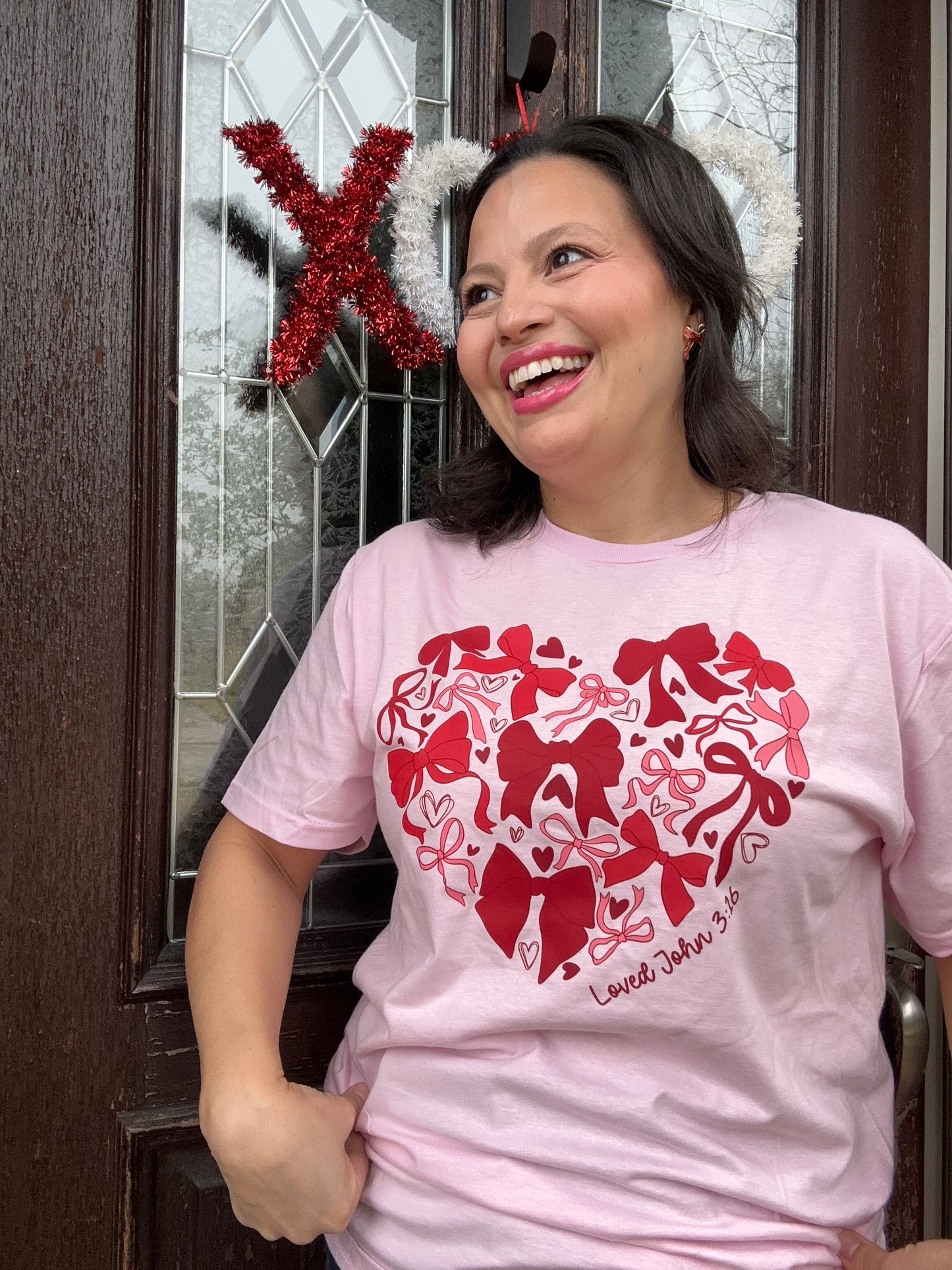 Pink Bow Heart shirt