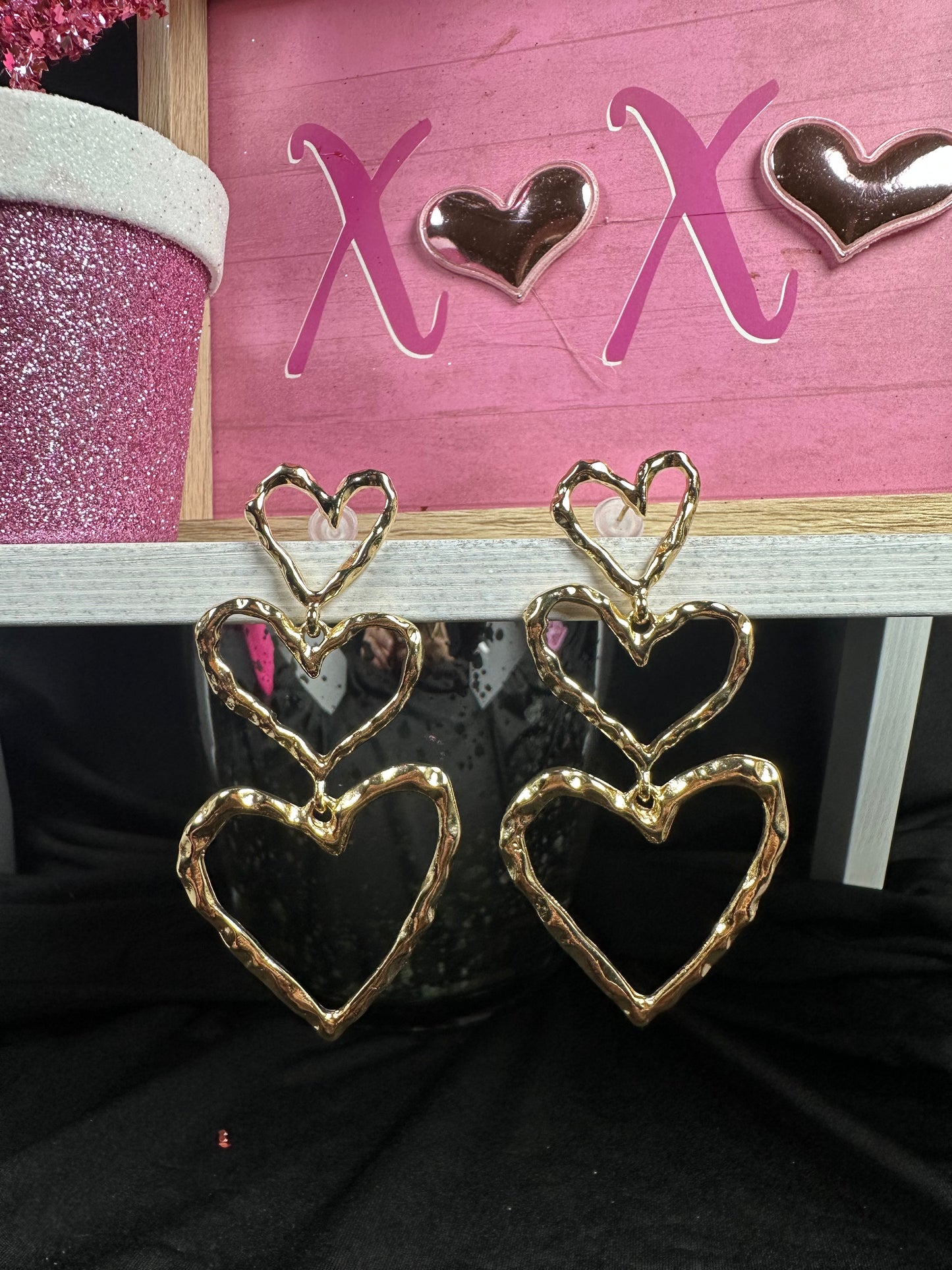 Open Heart Earrings