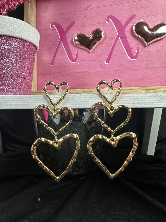 Open Heart Earrings
