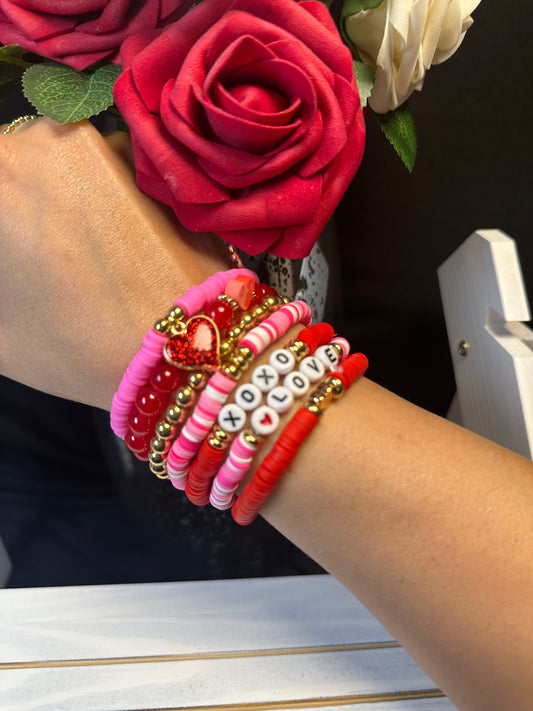 XOXO Love Bracelet stack